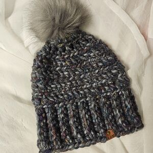 Chunky Knit Beanie with Pom Pom